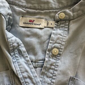 Vineyard Vines Sky Blue Casual Shirtdress